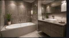 Modernisiertes Badezimmer