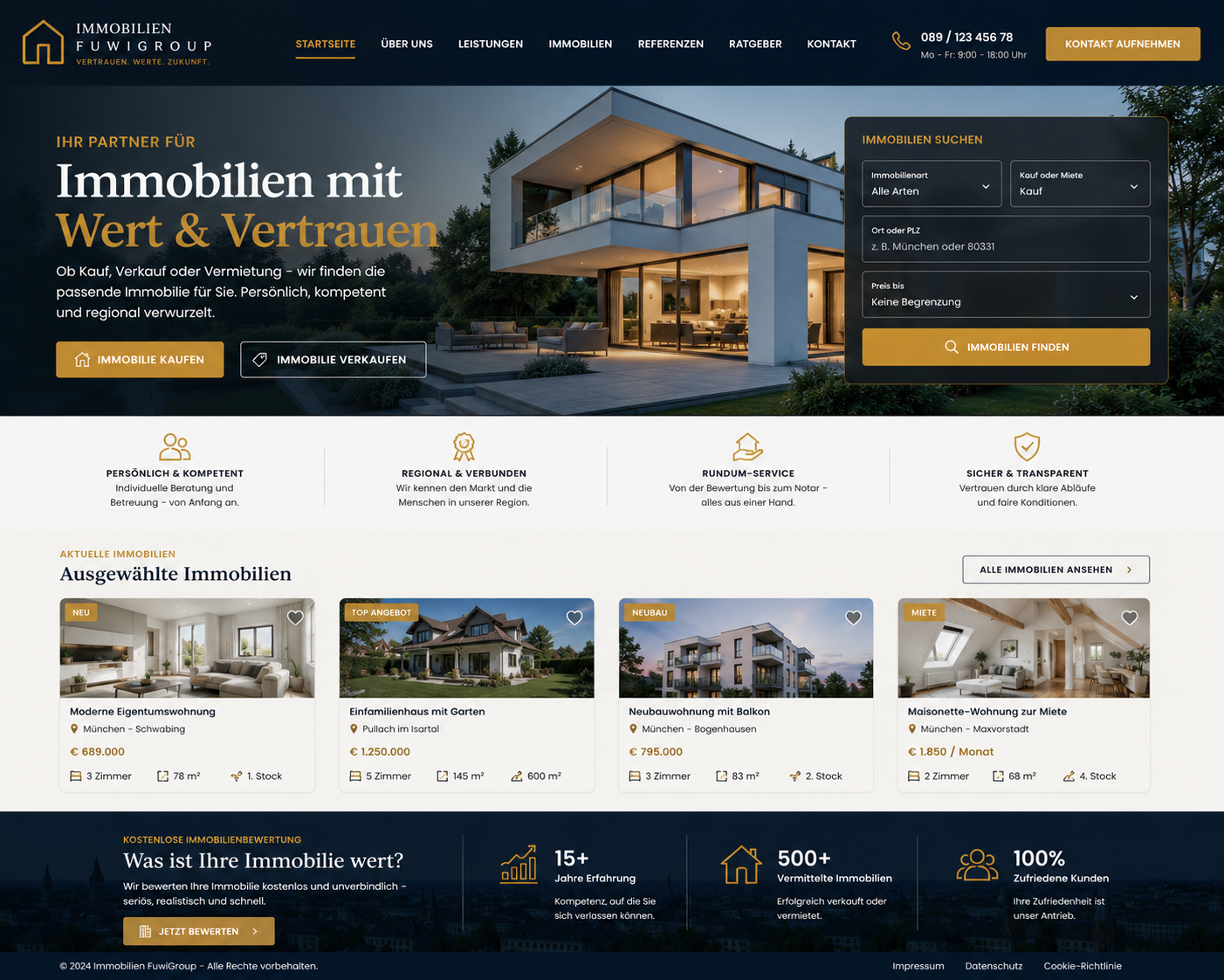 Immobilien Musterdesign