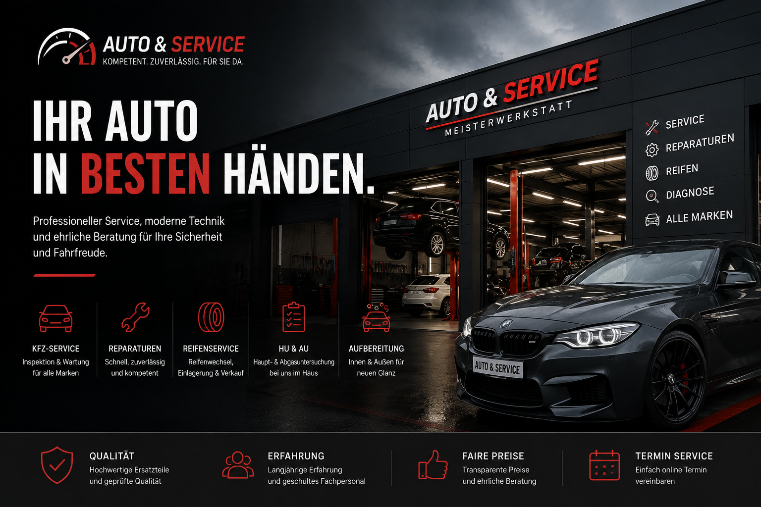 Auto Service Webdesign-Demo
